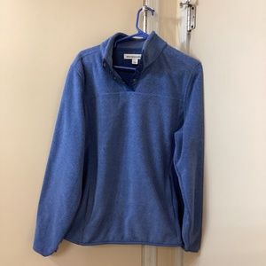 Polar Fleece Long Sleeve Mock Neck Popover Jacket w/ Pockets Women’s